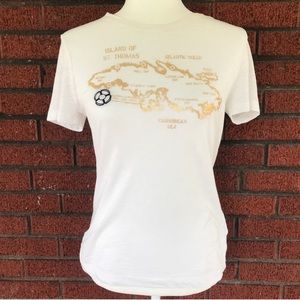 J.Crew Caribbean Map Vintage Tee